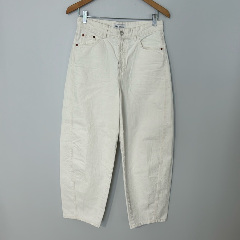 Zara Mid Waist Baggy Balloon Pants - 4